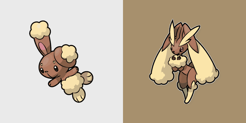 Cute Cursor Pack - Buneary and Lopunny