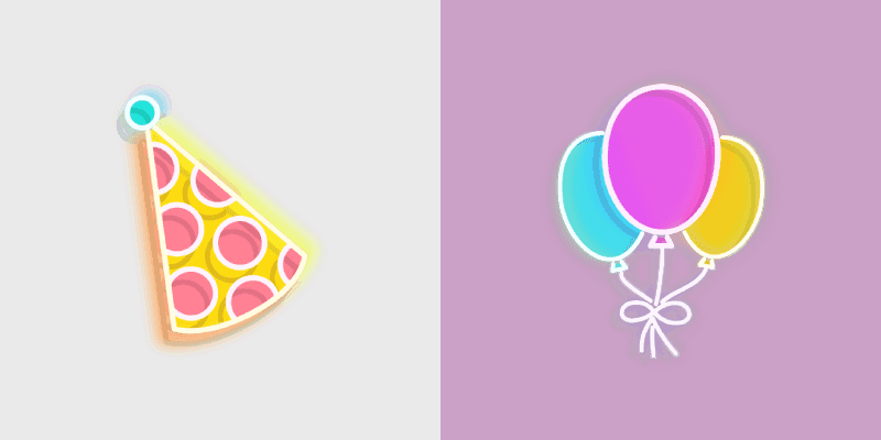 Neon Cute Mouse Cursor Pack