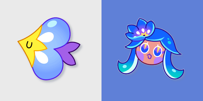 Cute Cursor Pack: Cookie Run Pond Dino & Starflower Smoocher