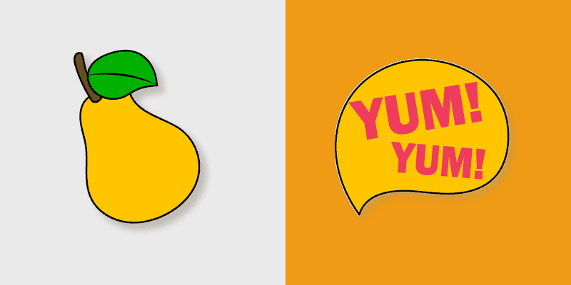 Cute Cursor Pack - VSCO Girl Pear and Yum Yum
