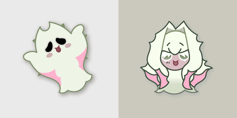 Custom Cursor Pack - White Ghost Cookie