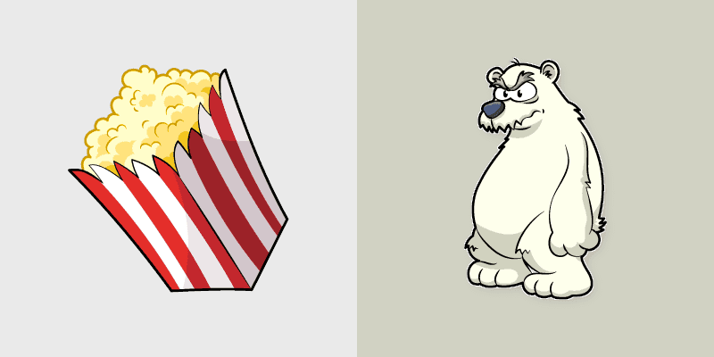 Herbert P. Bear Popcorn Cursor Pack