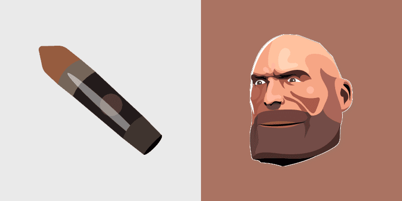 Cute Cursor Pack - Team Fortress 2 Heavy & Bullet