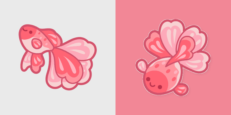 Cute Cursor Betta Fish Pack