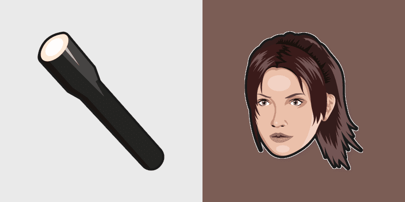 Cute Cursor Pack - Resident Evil Claire & Flashlight