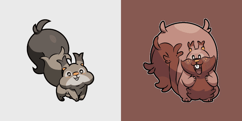 Cute Cursor Pack: Skwovet & Greedent