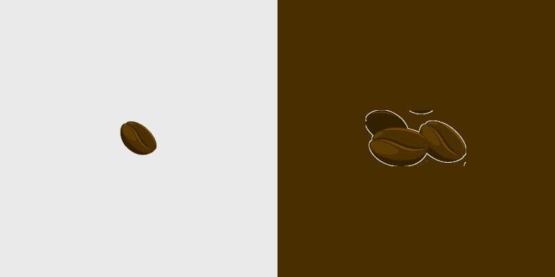 Custom Cute Coffee Bean Cursor Pack