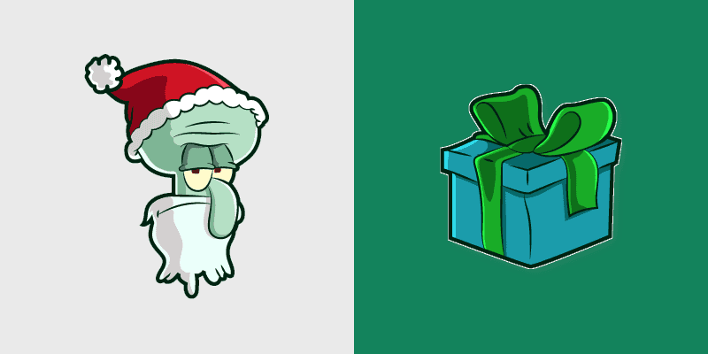 Squidward Santa
