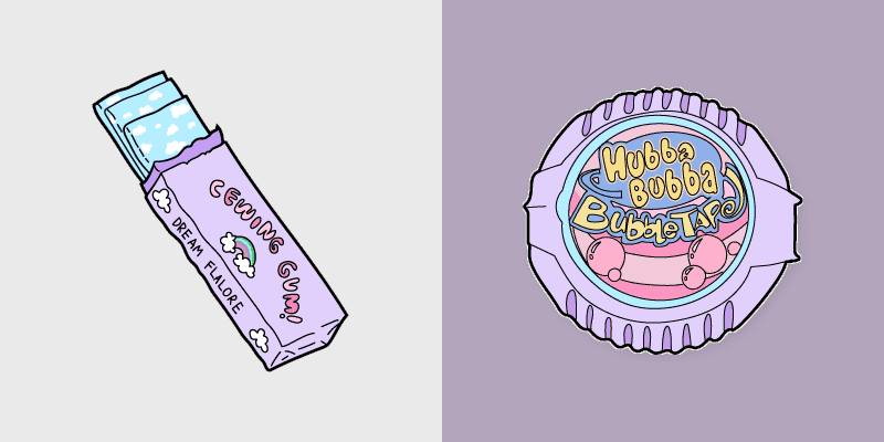 Cute Cursor Pack - Bubblegum Beach Inspiration