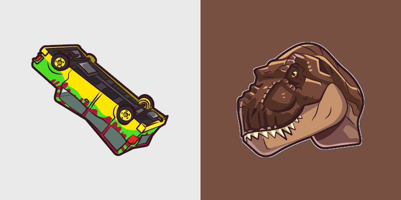 Custom Cursor - Jurassic Park T-Rex and Car