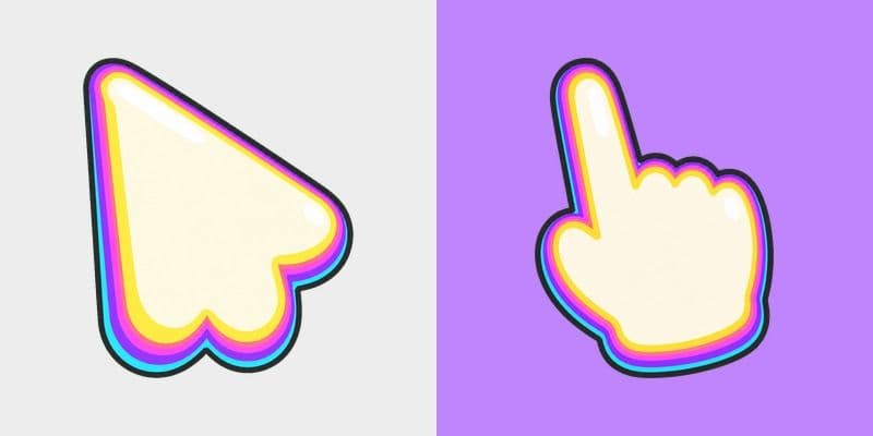 Neon Rainbow Puff