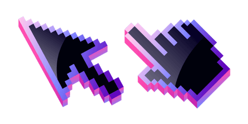 3D Pixelcustom cursor pack