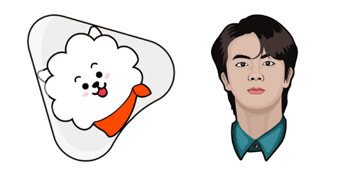 BTS Jincustom cursor pack
