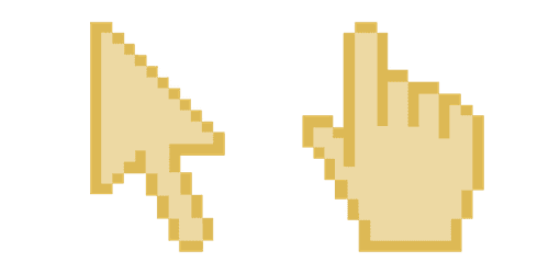 Banana Mania Pixelcustom cursor pack