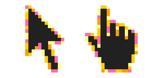 Beach Sunset Pixelcustom cursor pack