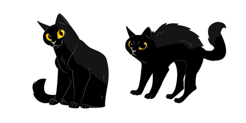 Black Catcustom cursor pack