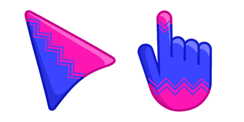 Blue-Pink Zippercustom cursor pack
