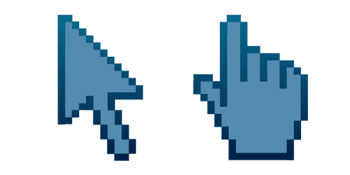 Blue Steel Pixelcustom cursor pack