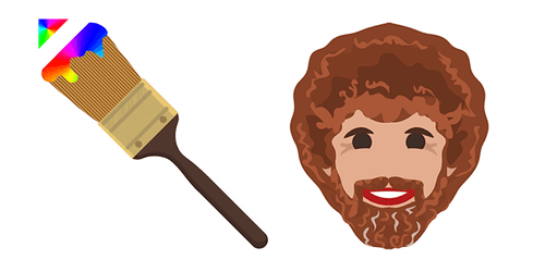 Bob Ross Paint Brushcustom cursor pack