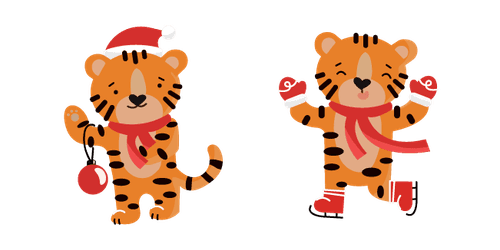 Christmas Tigercustom cursor pack