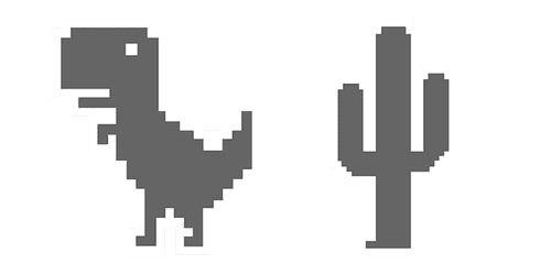 Chrome Dino T-Rexcustom cursor pack