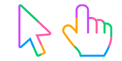 Color Strokecustom cursor pack