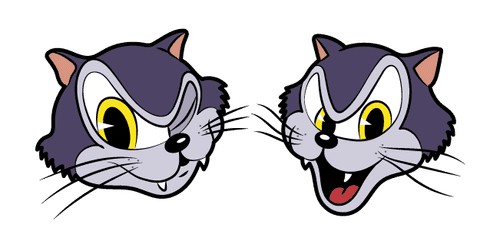 Cuphead Katzenwagencustom cursor pack