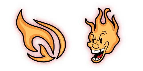 Cuphead Pyro Headcustom cursor pack