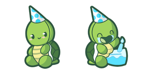 Cute Birthday Turtlecustom cursor pack