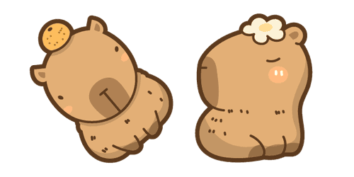 Cute Capybaracustom cursor pack