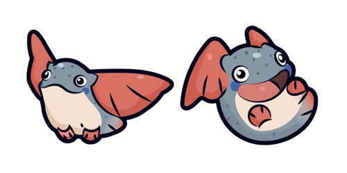 Cute Flying Fishcustom cursor pack