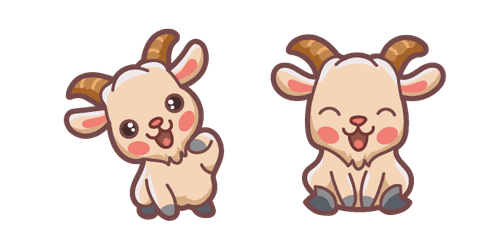 Cute Goatcustom cursor pack