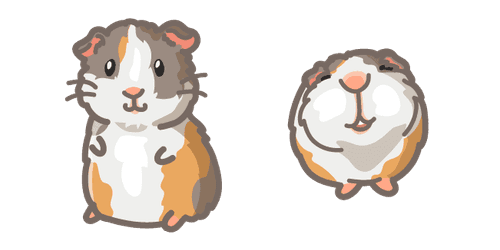 Cute Guinea Pigcustom cursor pack