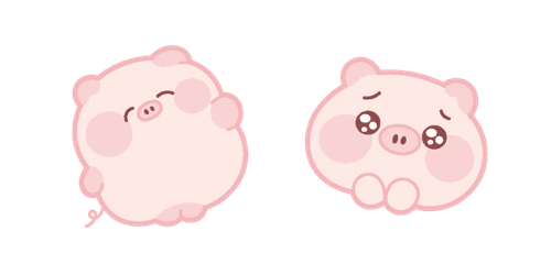 Cute Happy Pigcustom cursor pack
