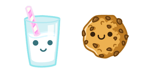 Cute Milk and Cookiecustom cursor pack