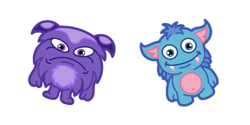 Cute Monsterscustom cursor pack