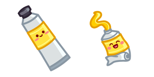 Cute Paint Tubecustom cursor pack