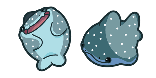 Cute Whale Sharkcustom cursor pack