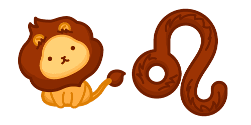 Cute Zodiac Sign Leocustom cursor pack
