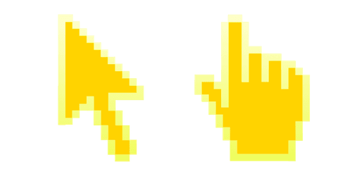 Cyber Yellow Pixelcustom cursor pack