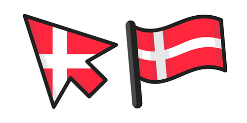 Denmark Flagcustom cursor pack