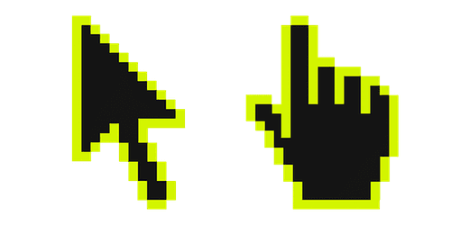Electric Lime Pixelcustom cursor pack