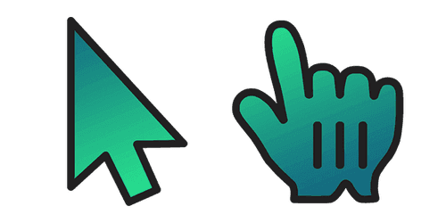 Emerald Gradientcustom cursor pack