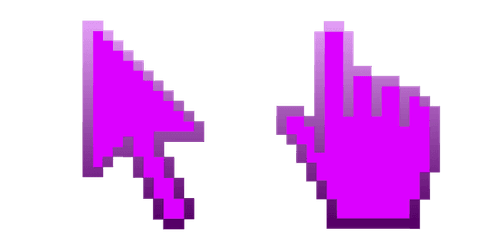 Fuchsia Pixelcustom cursor pack