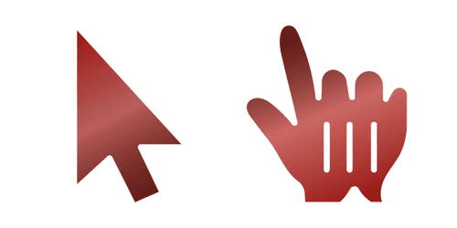 Garnet Gradientcustom cursor pack