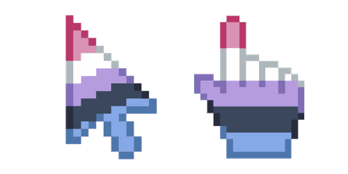 Gender Fluid Pixelcustom cursor pack