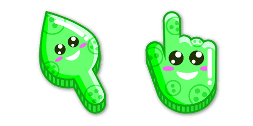 Green Leaf Smilecustom cursor pack