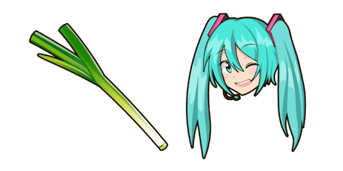Hatsune Miku and Leekcustom cursor pack