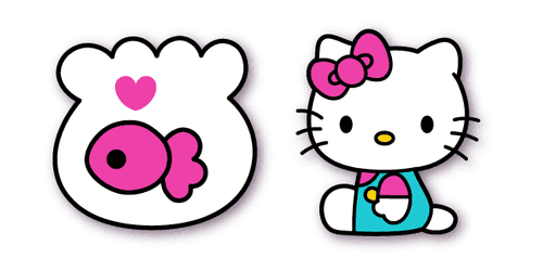 Hello Kitty and Fishcustom cursor pack