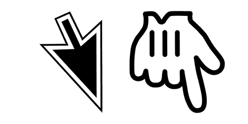 Inverted macOScustom cursor pack